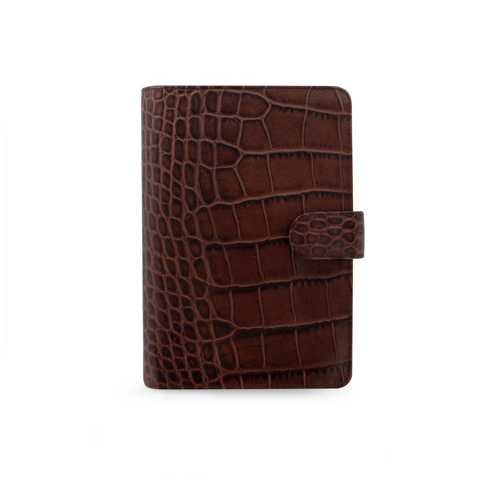 Filofax Classic Croc Chestnut Personal Organizer | Appelboom.com
